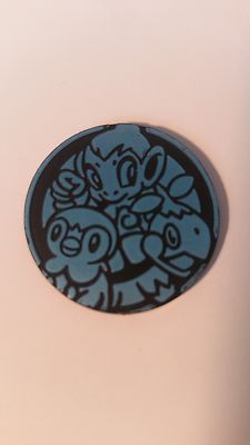 Jeton Pokémon Ousticram, Tortipouss, Tiplouf En Argent - Neuf - Sans Marque