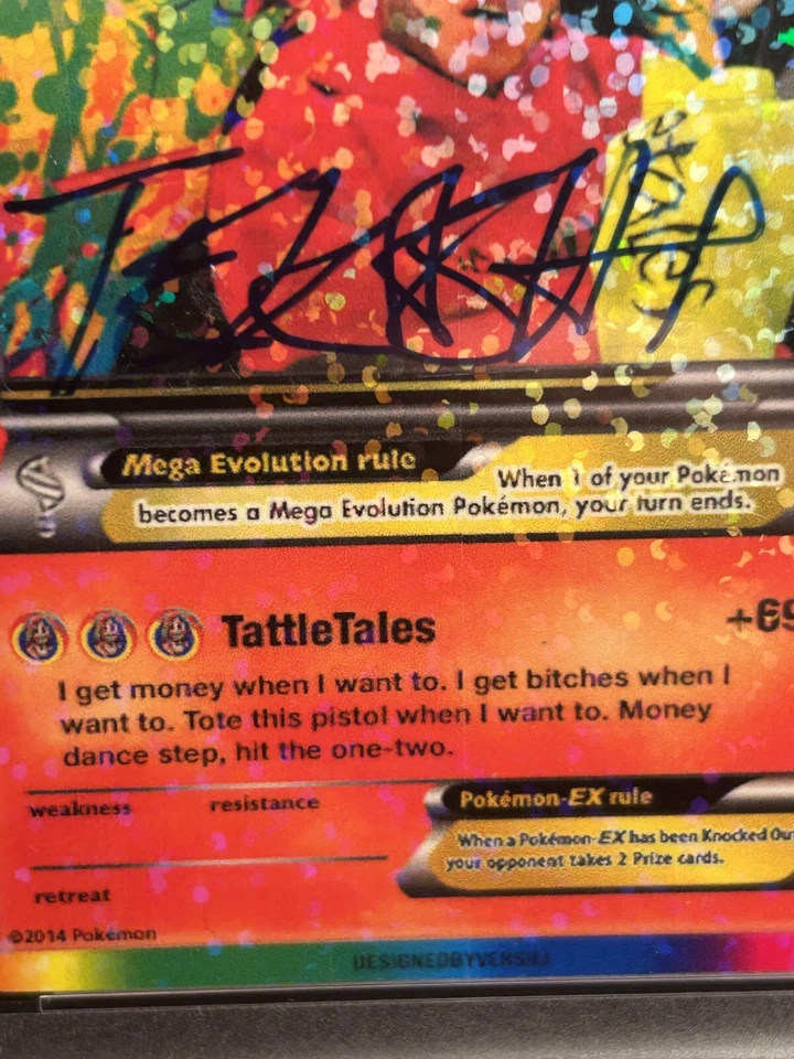 Tekashi 69 Signed Pokémon Card PSA Certified Authentic Autograph TCG - Image 2 of 4