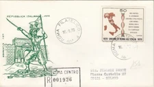 19/9/1975 4 FDC UNION OF ROME TO ITALY (L151)