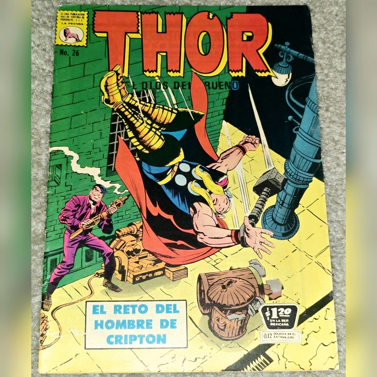 Rare HTF Thor 174 MX 26 Kirby La Prensa 1st App Crypto-Man 1970 Foreign  Variant | eBay