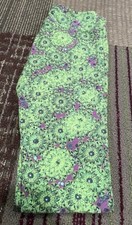 NEW LuLaRoe OS Leggings BOLD GREEN PURPLE Halloween FLORAL - RARE HTF