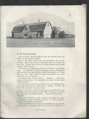 Plans for concrete farm buildings by Portland Concrete Association antique SC - Picture 2 of 12