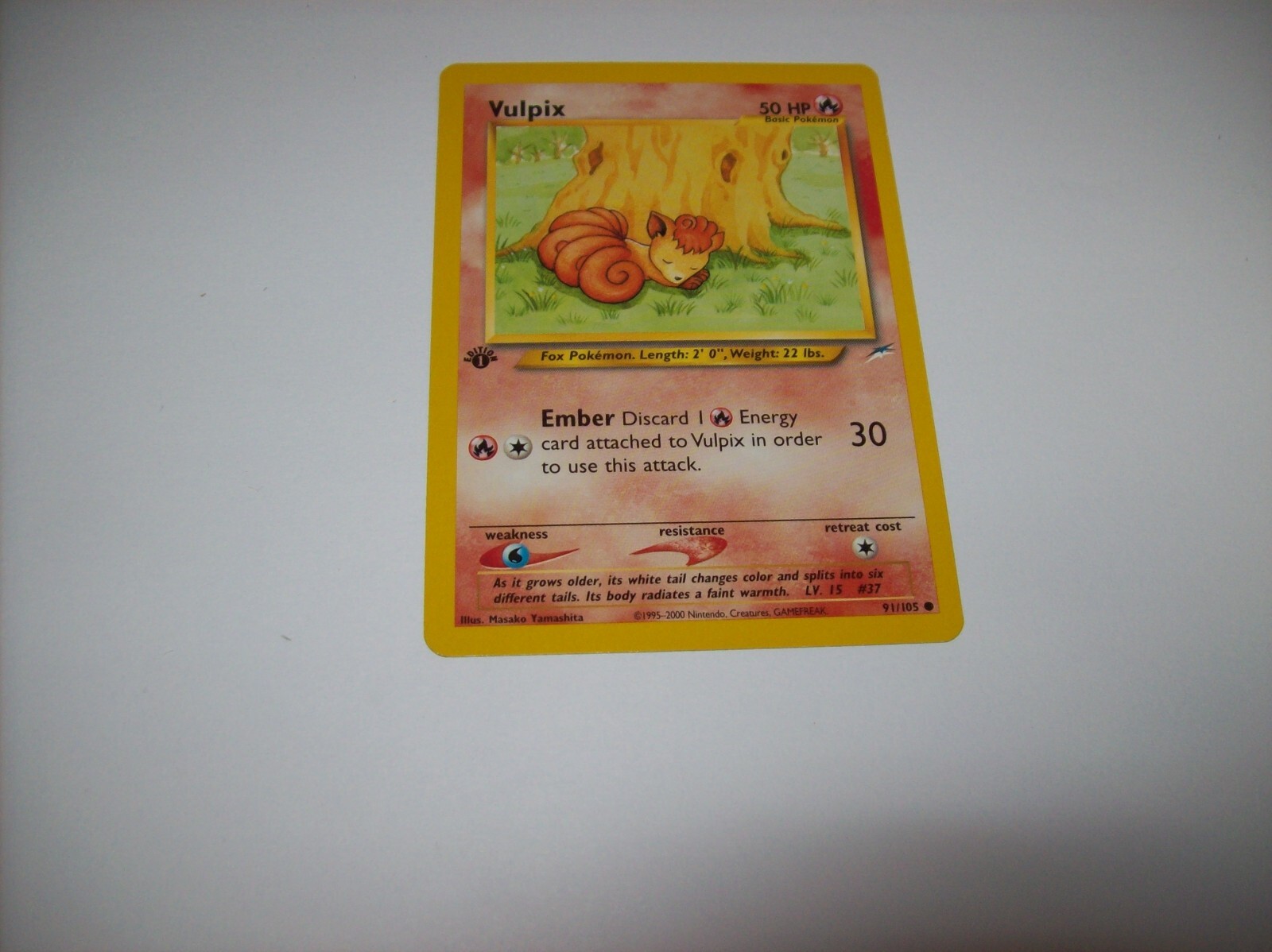 Vulpix 91/105 Neo Destiny 1st Edition Regular Pokemon TCG LP Free Shipping