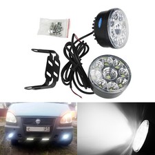 2x 9 LED Tagfahrlicht Nebelscheinwerfer Tagfahrleuchten Tiefe=45 mm für Auto