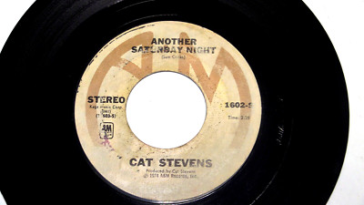 Cat Stevens - Another Saturday Night / Home in the Sky 45 RPM vinyl is VG