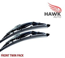 (95-00 AUDI A4 B5 FRONT WIPER BLADES WINDOW WINDSCREEN SET 21" X2 WIPERS