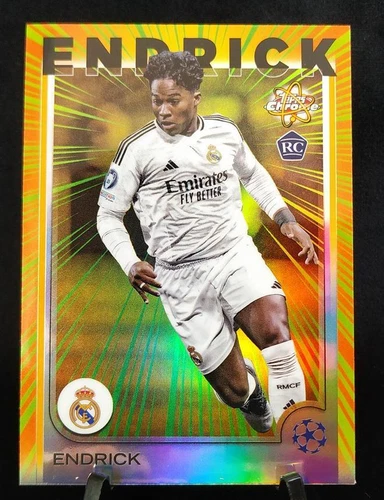 2024-25 Topps Chrome UEFA Endrick RC Rookie Radiating Case Hit SSP