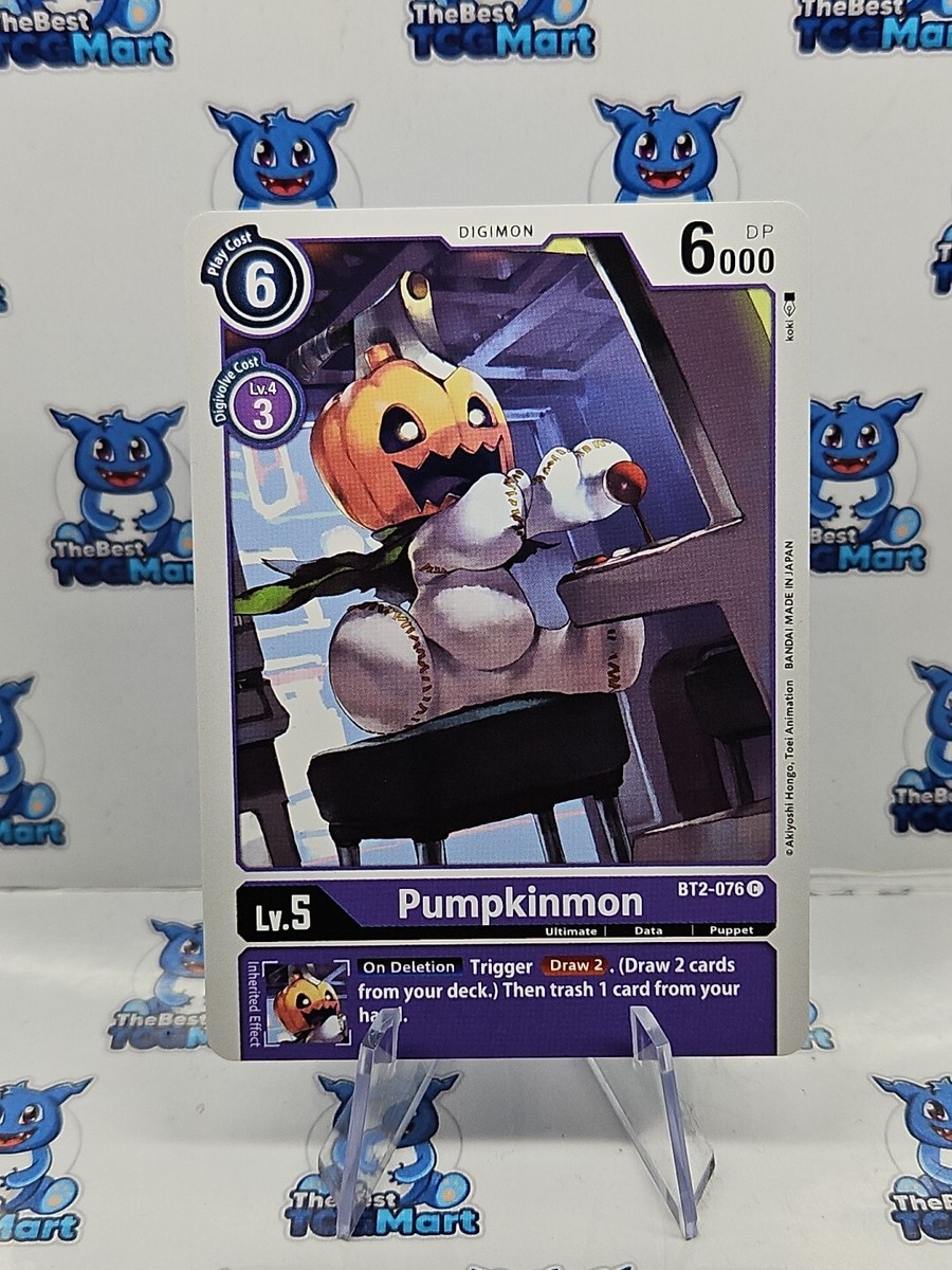 Digimon Card Game Pumpkinmon BT2-076 C NM | eBay