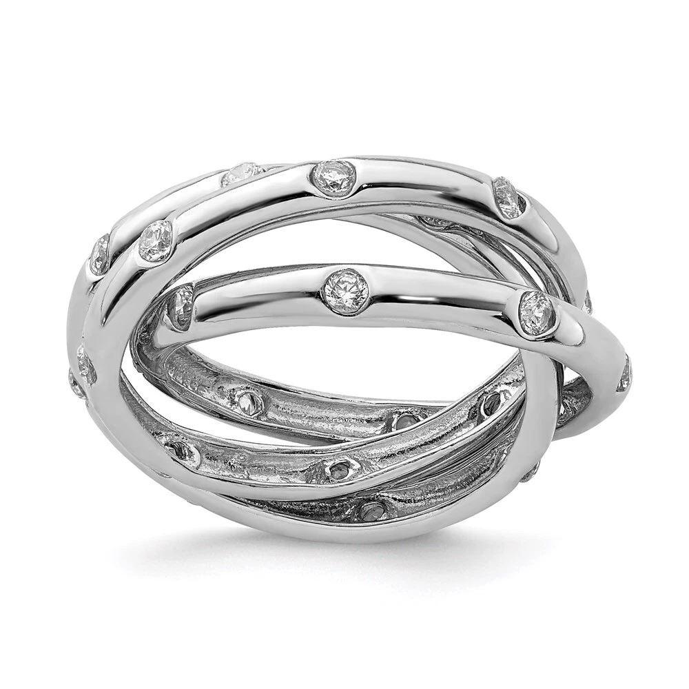 Cz rolling best sale ring