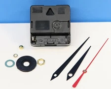 Backwards Clock Movement Reverse Quartz 1/4" Thick Dial Quartex SWORD HANDS