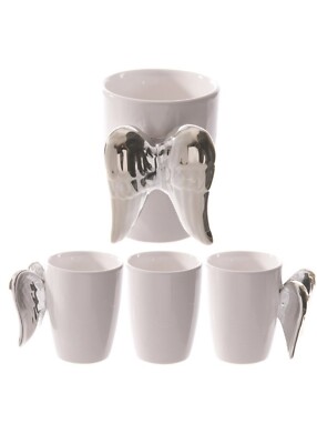 Tassen - Silber Engelsflügel Neuheit Keramiktasse