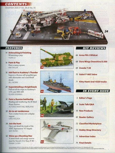 Fine scale Modeler Magazine December 2020 DETAILS! Scratchbuild Helo Part - Picture 2 of 2