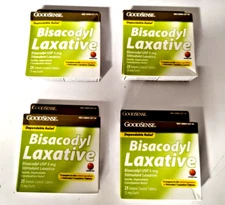 4 Pack goodsense Dulcoflex Dulcolax Laxative 100 Tabs Total  5mg Bisacodyl  6/26