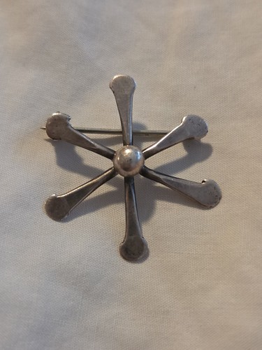 Mid-century Modern Martin LASAK Abstract Flower Pin