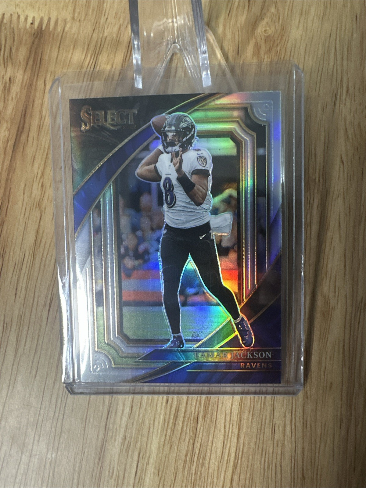 Lamar Jackson - 2022 Panini Select #334 Suite Level Silver Prizm - Ravens
