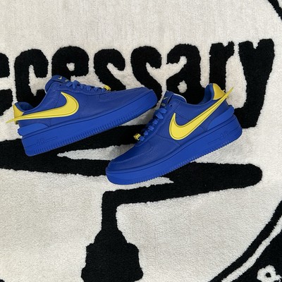 Nike Air Force 1 Low SP AMBUSH Game Royal Blue/Yellow Men s, 5.5/Women's, 7  NEW