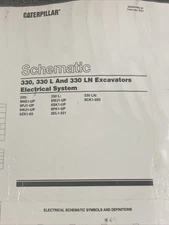 NEW CATERPILLAR SENR5499-01 SCHEMATIC 330/330L/330LN EXCAVATORS ELECTRIC SYSTEM