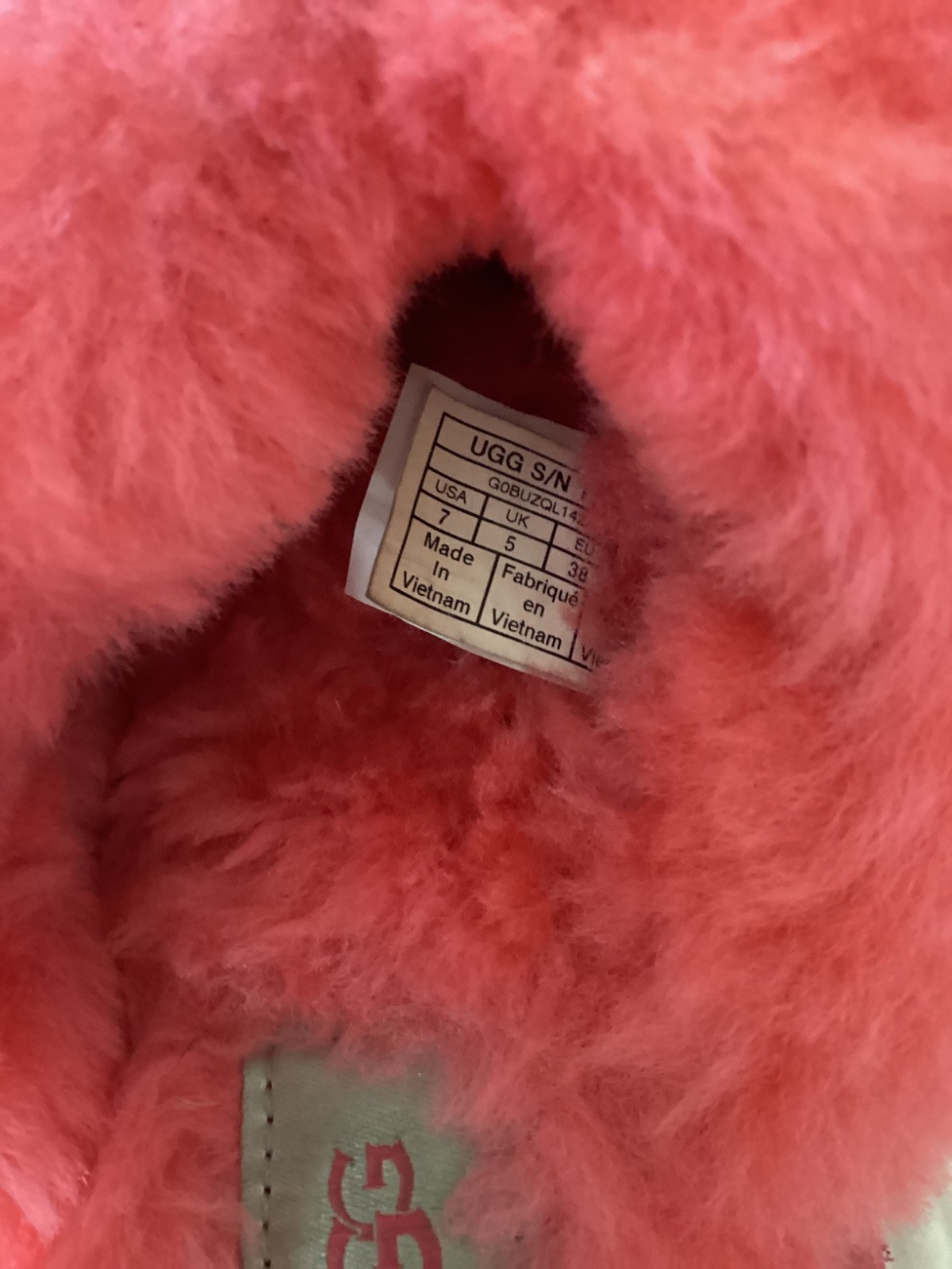 Ugg Platform Slippers Melon Size 7 - image 4