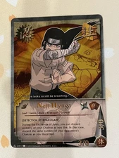 Naruto CCG, Neji Hyuga, us017, 1st Edition, HP/MP, Foil