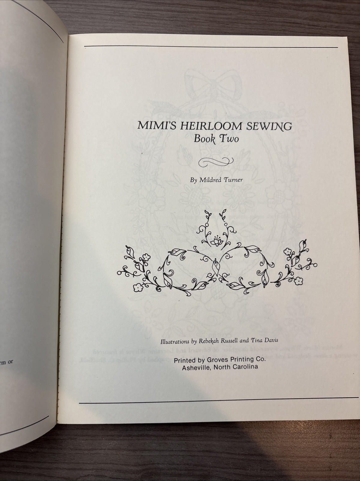 Mimi's Heirloom Sewing Book Two By Mildred Turner 1988 | eBay