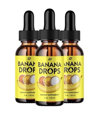 Banana Drops Official Liquid Supplement 3 Pack
