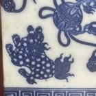 Antique Chinese Blue & White Porcelain Headrest / Opium Pillow – Guardian Lions — photo 3