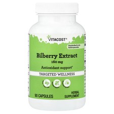 2 X Vitacost, Bilberry Extract, Standardized, 160 mg, 90 Capsules-Worldwide