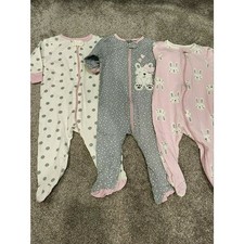 Gerber Baby Girls Pajama Bundle Sz 3-6M