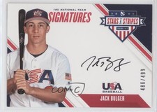 2020 Panini USA Baseball Stars & Stripes 486/499 Jack Bulger #18U-JB Auto g2u