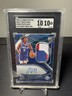 2020/21 Panini Spectra Tyrese Maxey patch auto 2/30 blue wave SGC 10 auto 10