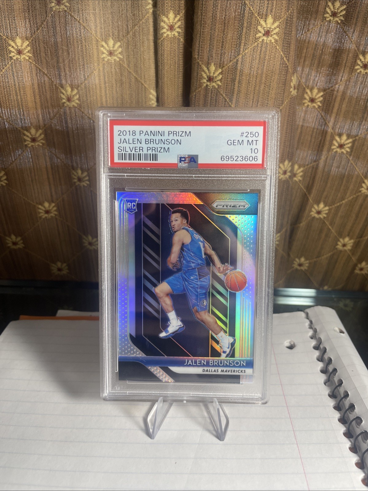 2018-19 Panini Prizm - Jalen Brunson #250 Silver Prizm (RC) PSA 10