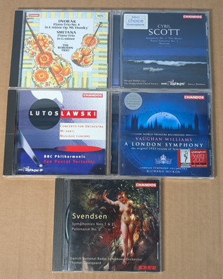 Lot of 5 Classical CD's - Svendsen, Dvořák, Scott, Williams, Lutoslawski & more