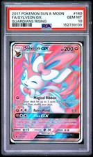 PSA 10 Full Art Sylveon GX 140/145 Guardians Rising Pokemon Trading Card Game