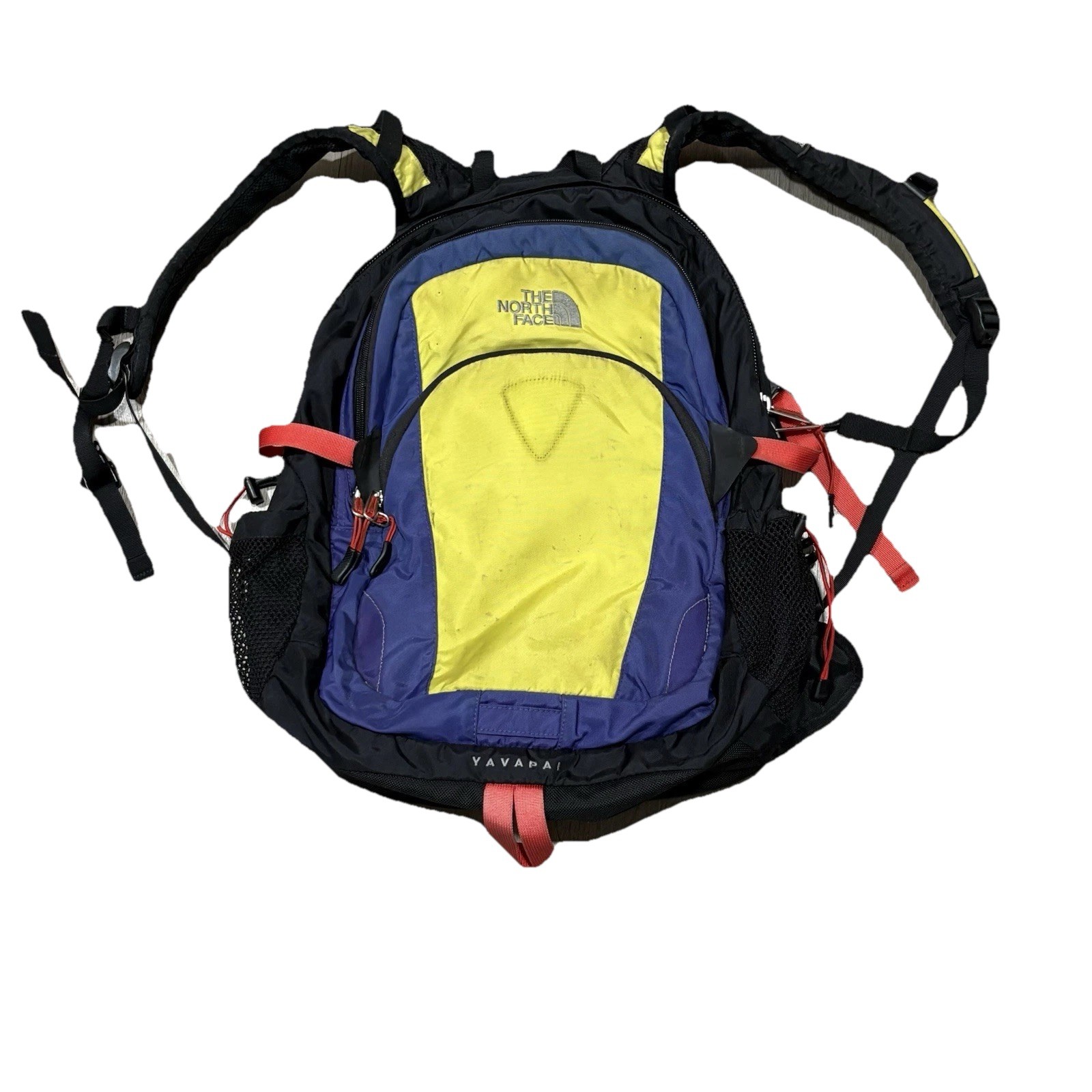The NORTH FACE YAVAPAI PURPLE NEON BACK PACK BAG TRAVEL VTG