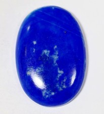 35 Ct 5X21X31 mm Natural Blue Lapis Lazuli Oval Cabochon Gemstone KM-316