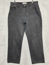 Tommy Hilfiger Jeans Classic Fit Jeans Straight Leg Womens 16 Black Denim