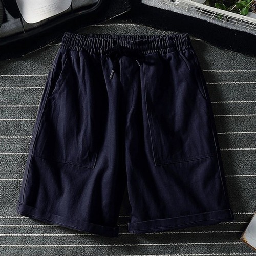 Mens Summer Cargo Shorts Loose Fit Casual Five Point Pants Black Khaki Green - Picture 11 of 18