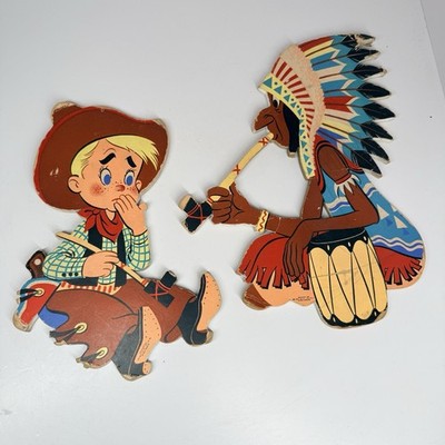 Vintage 1950 Cowboy & Indian Pin-ups #246 ''Smokey'' Dolly Toy Co.