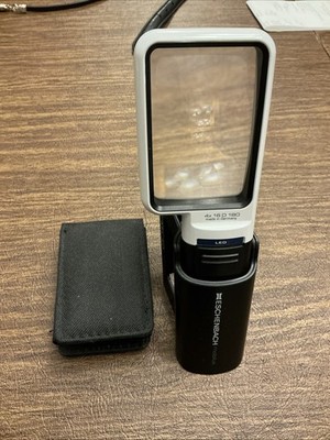 Eschenbach Mobilux Illuminated LED Magnifying Glass 4x16D 180 GERMANY - Working!