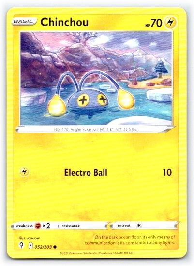Chinchou 052/203 ~ English Near Mint