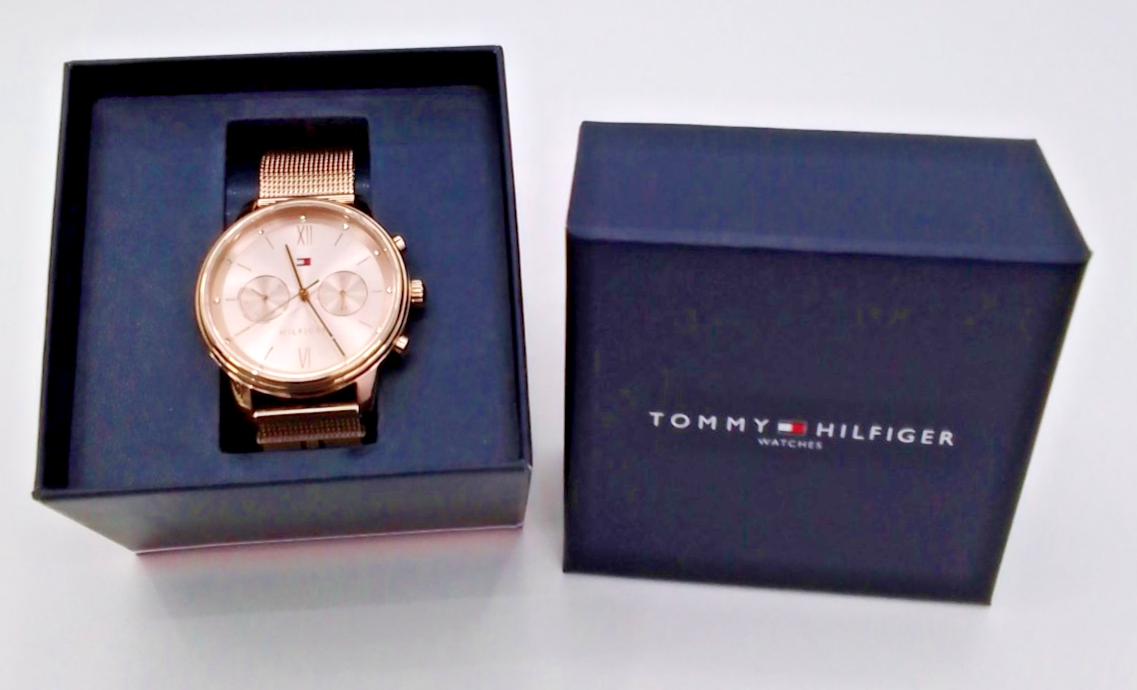 TOMMY HILFIGER BLAKE Wristwatch 1782303 Rose Gold Multifunction Mesh New & Boxed