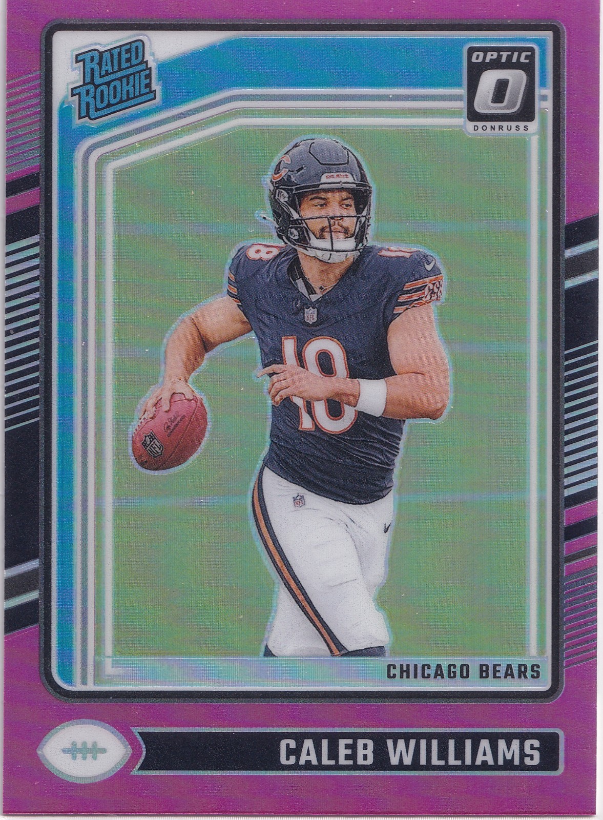2024 Panini Donruss Optic Rated Rookie Caleb Williams #201 Pink Prizm (RC)