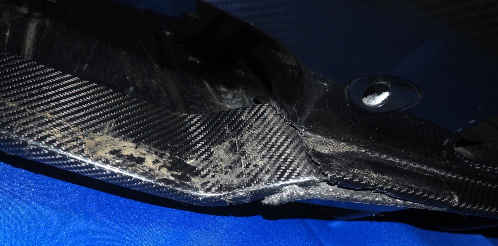 *DAMAGED* 2022-2026 Maserati MC20 MCPura Rear Bumper Diffuser OEM Carbon Fiber!