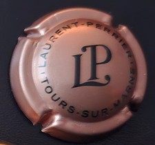 Capsule de Champagne Laurent Perrier, Initiales, Tours sur Marne Cuivre et noir