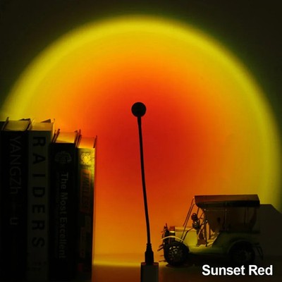 USB Sonnenuntergang Projektor Lampe Regenbogen Stimmung Licht Dekoration