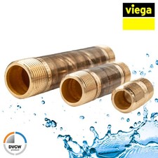 VIEGA Rotguss Langnippel Modell 3530 - verschiedene Größen