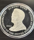 2001 WASHINGTON MINT HALF POUND BUSH GORE  8 TROY OZ .999 PURE SILVER