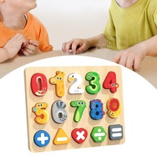 Wooden Puzzle for Kids Preschool Portable Early Educational for Ages 3 4 5 and