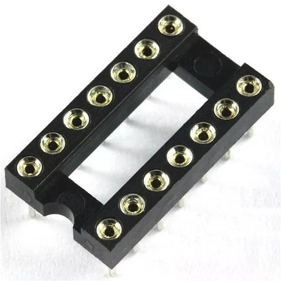 10pcs 14Pin DIP   Round IC Sockets Adaptor   Type gold plated machined YL &ex