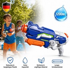 Wasserpistole 1200ml 10m Reichweite Hochdruck ABS-Kunststoff f&uuml;r Kinder Sommer